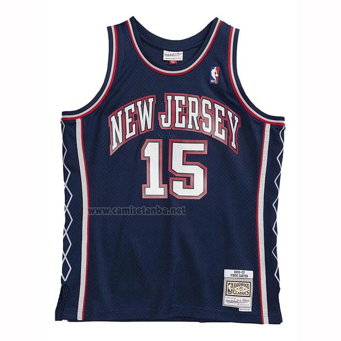 Camiseta Toronto Raptors Vince Carter NO 15 Mitchell & Ness 2006-07 Azul